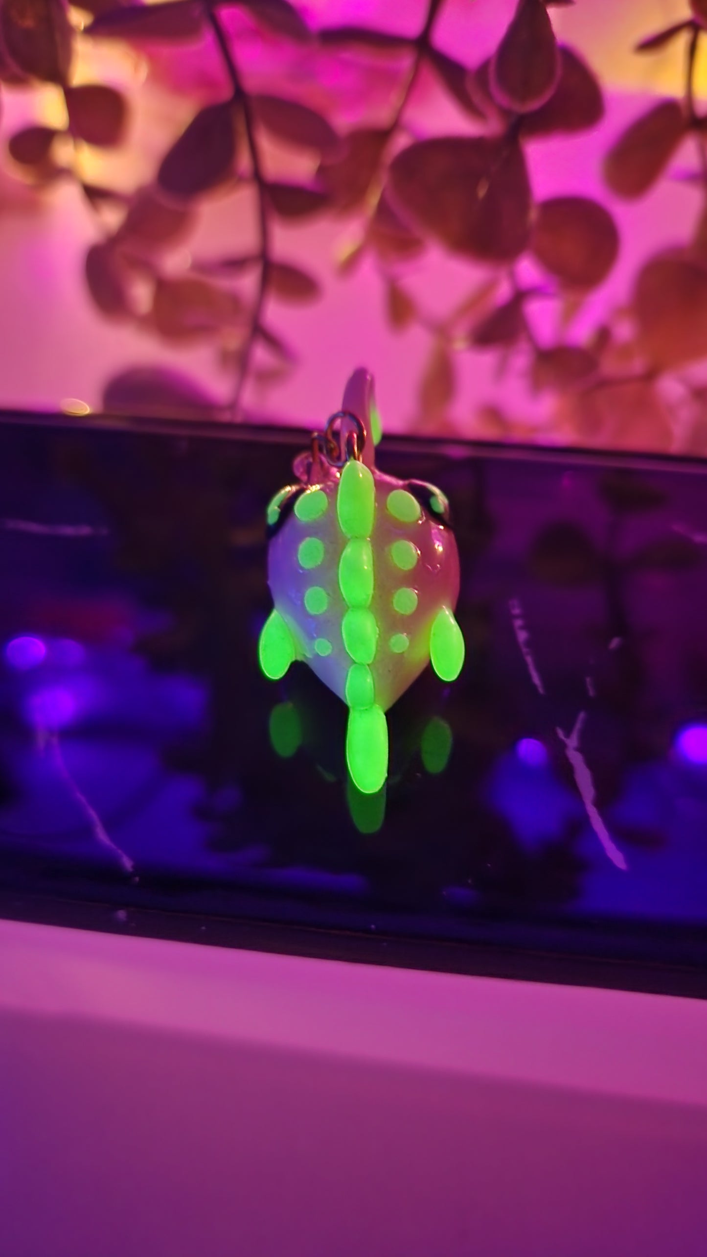 Cotton Candy Anglerfish Keychain