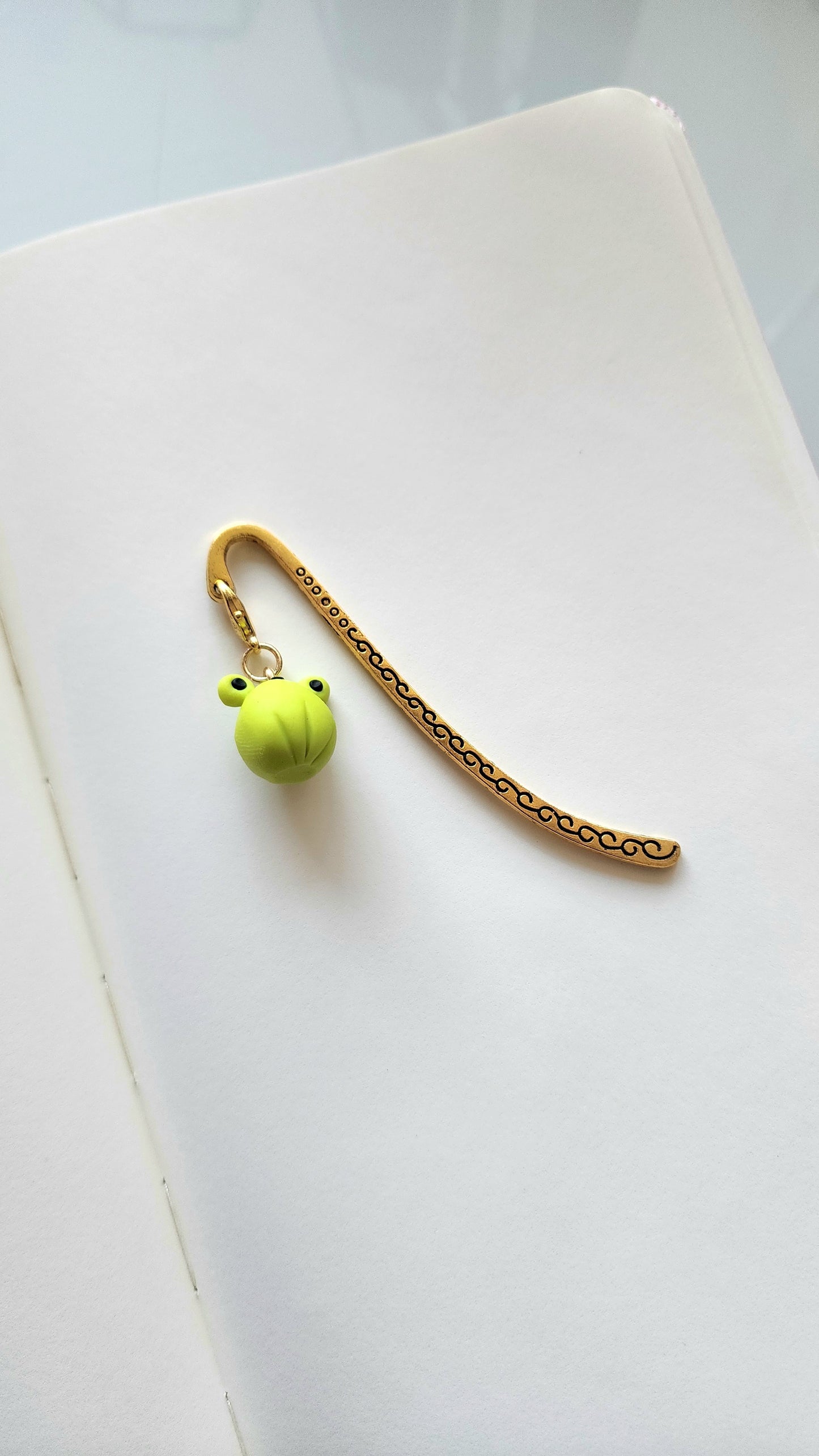 Gold Bookmark and Froggy Buddy
