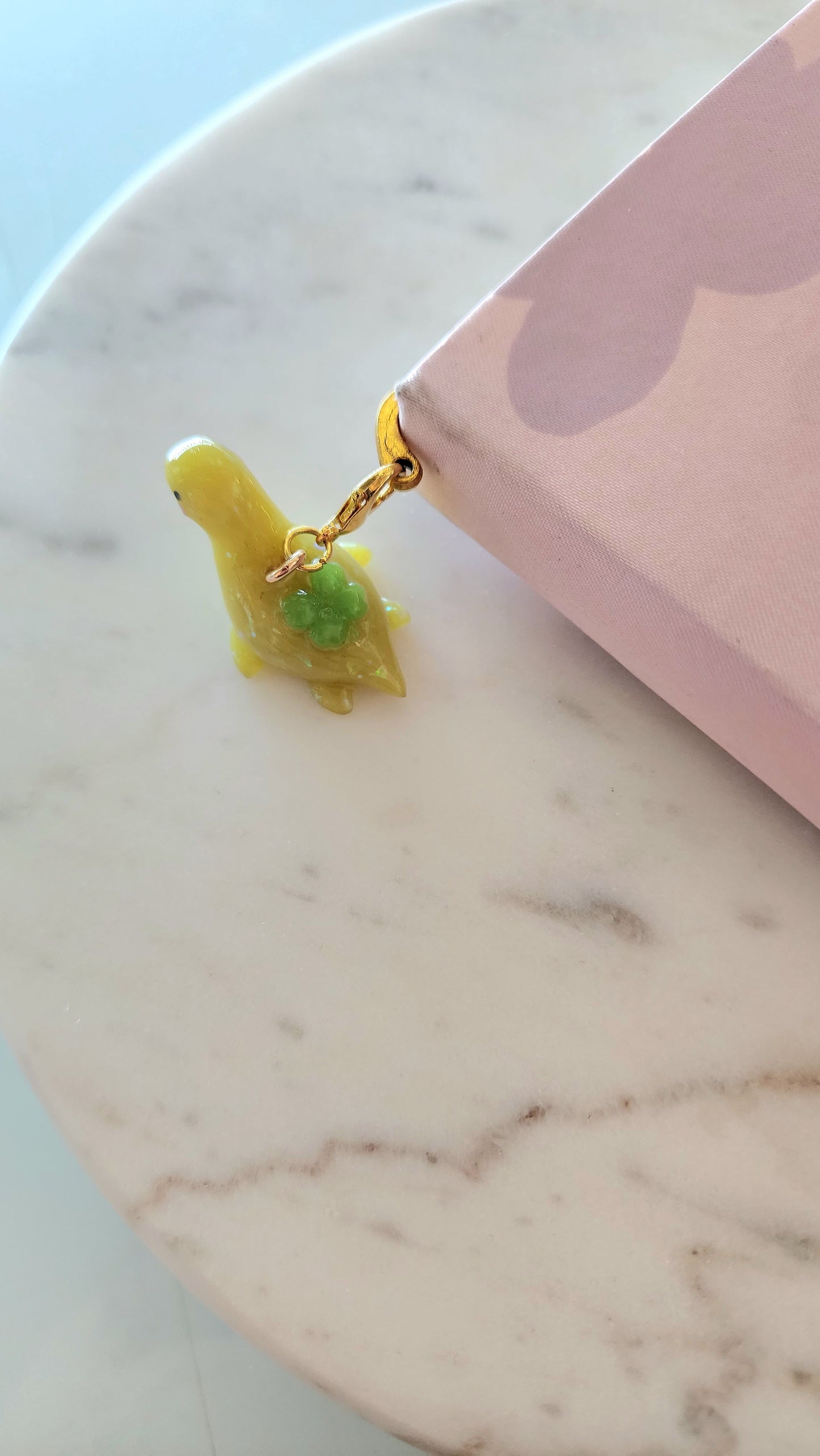 Gold Bookmark and Luckness Monster Buddy