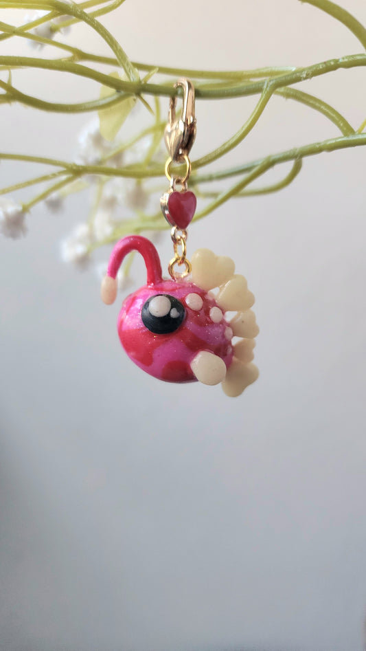 Anglerfish Charm - Heart