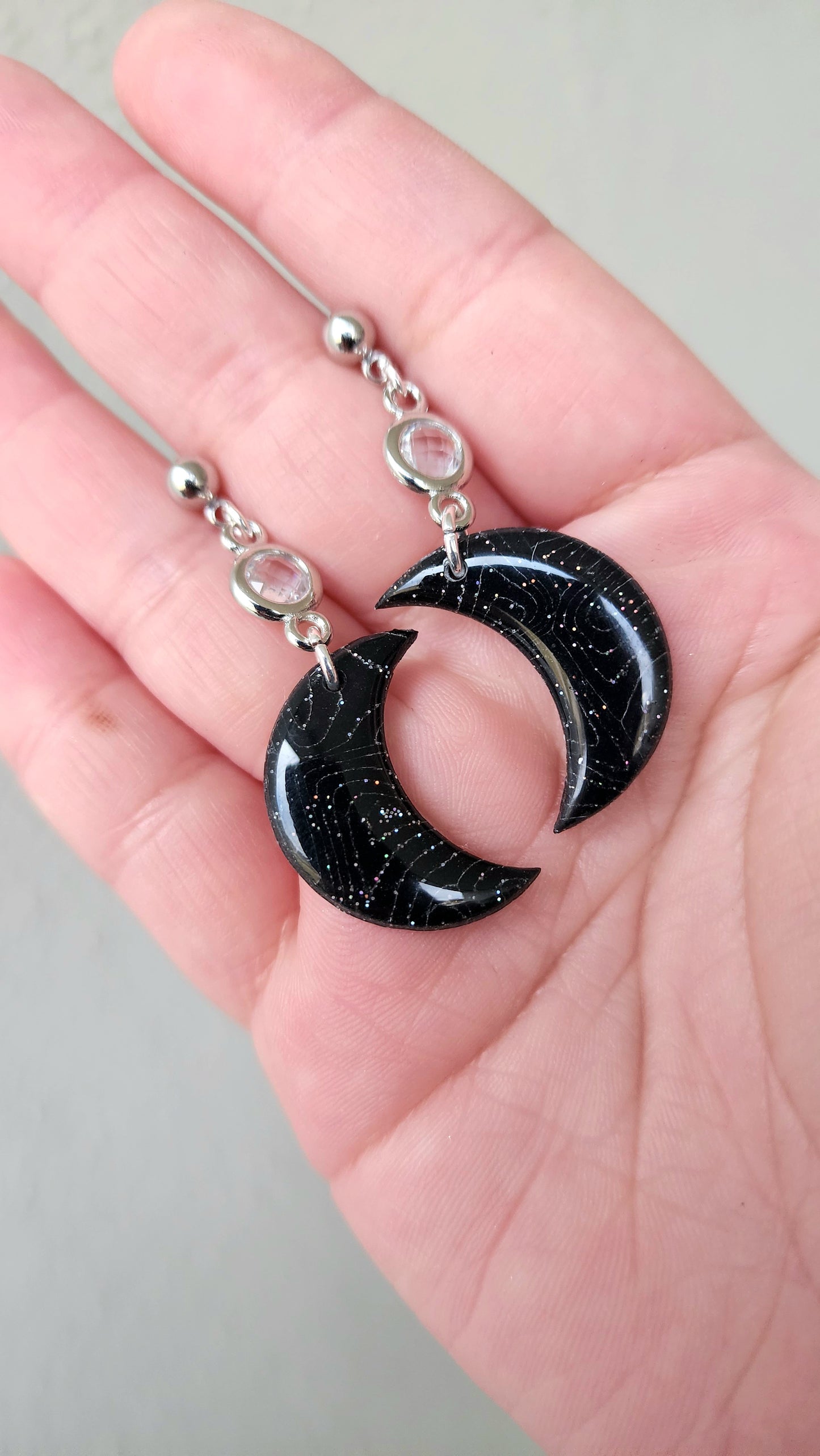 Cosmic Luxe Moon Dangles