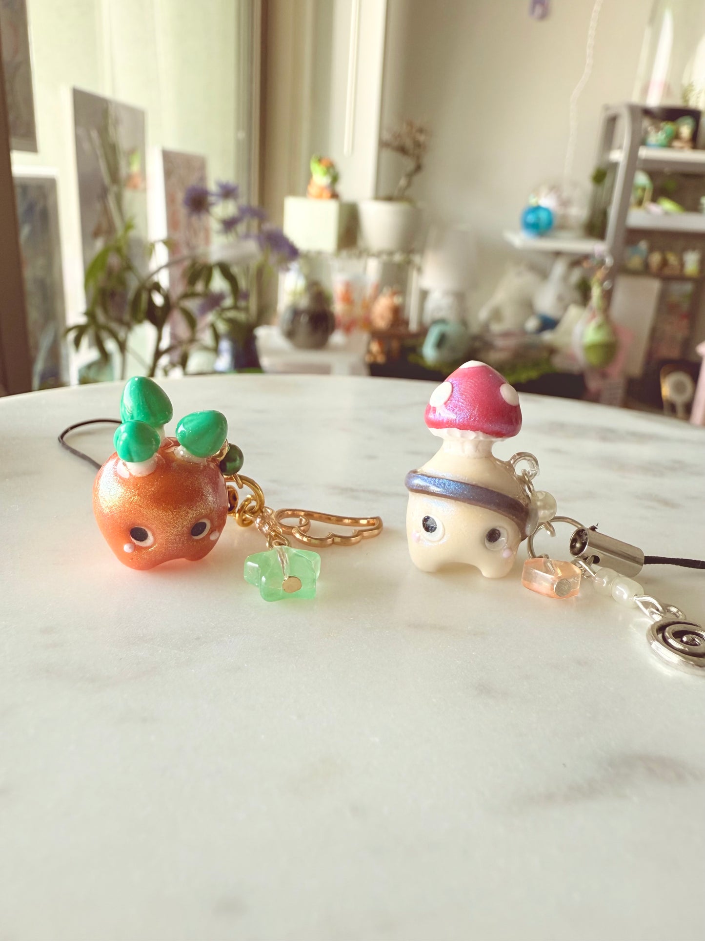 Shiny Cap Mushroom Pod Charm