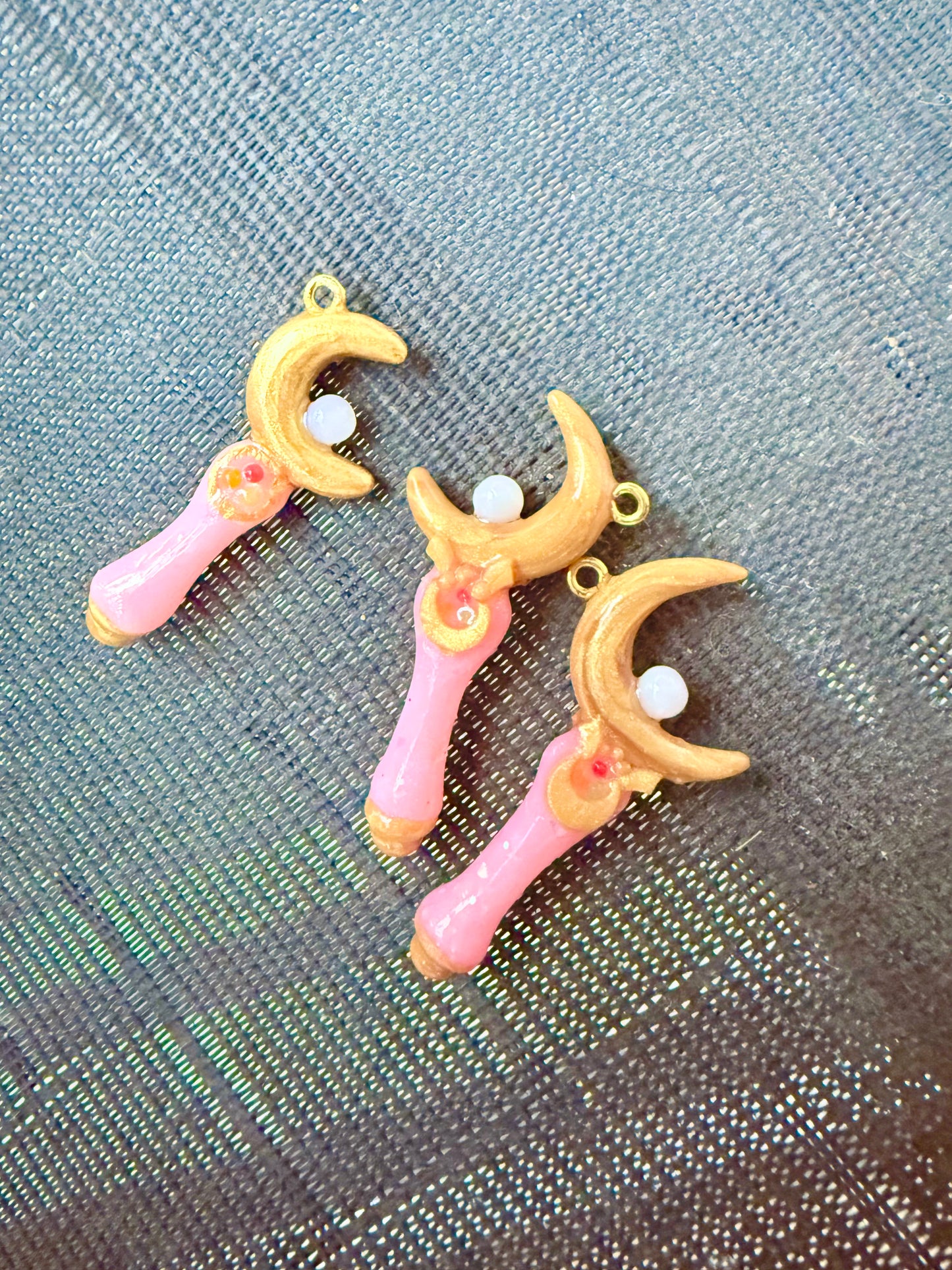 Moon Wand Charm