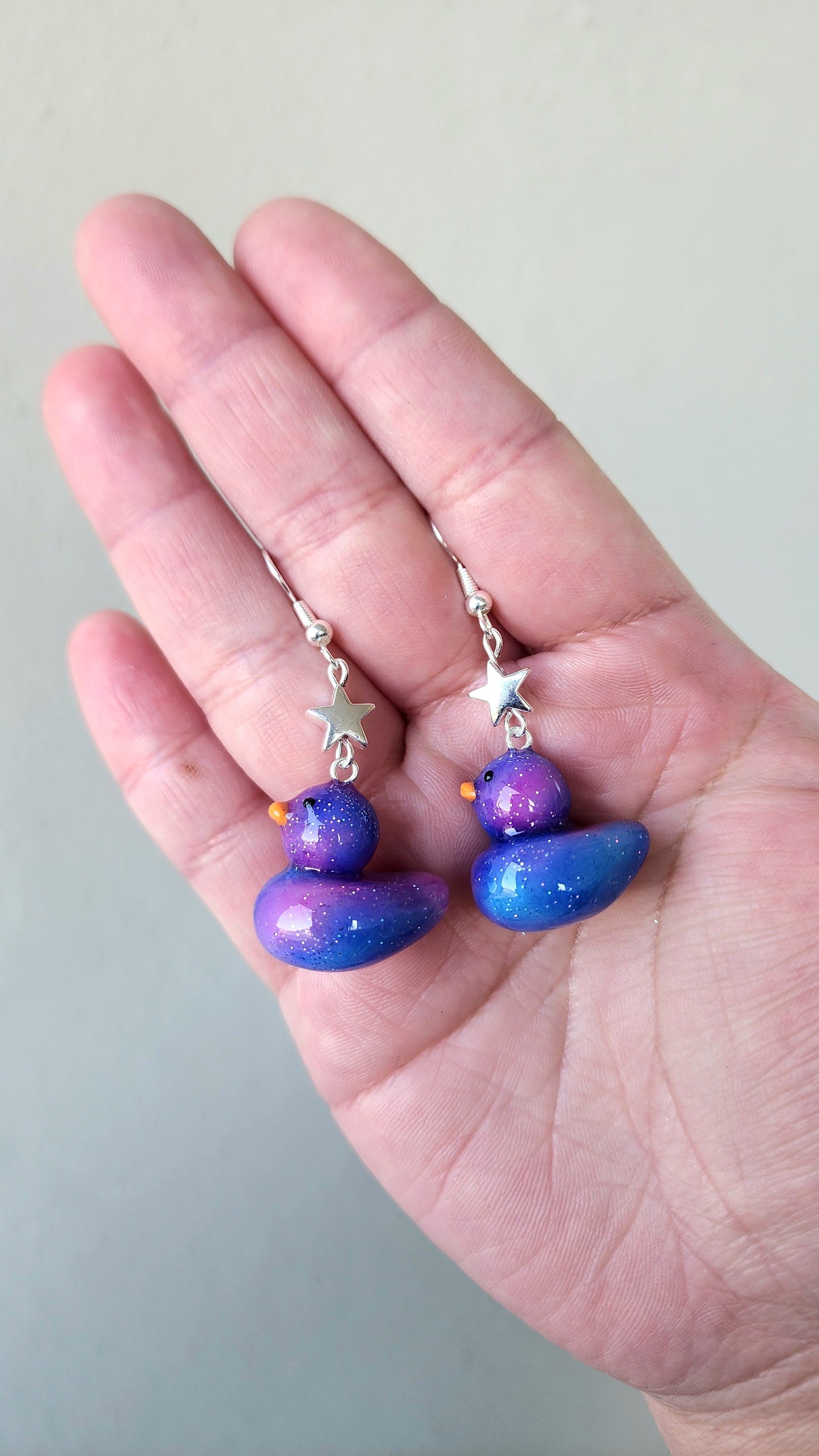 Galactic Rubber Duck Earrings