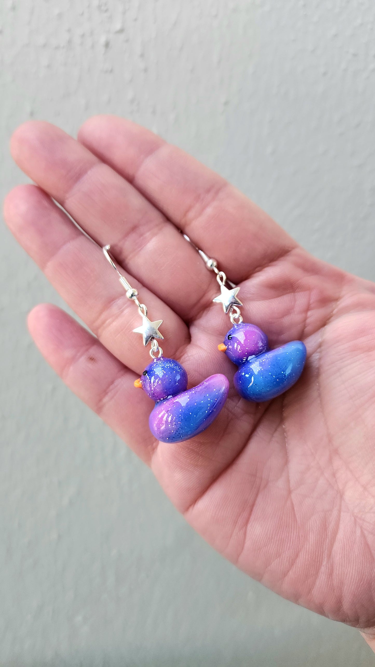 Galactic Rubber Duck Earrings