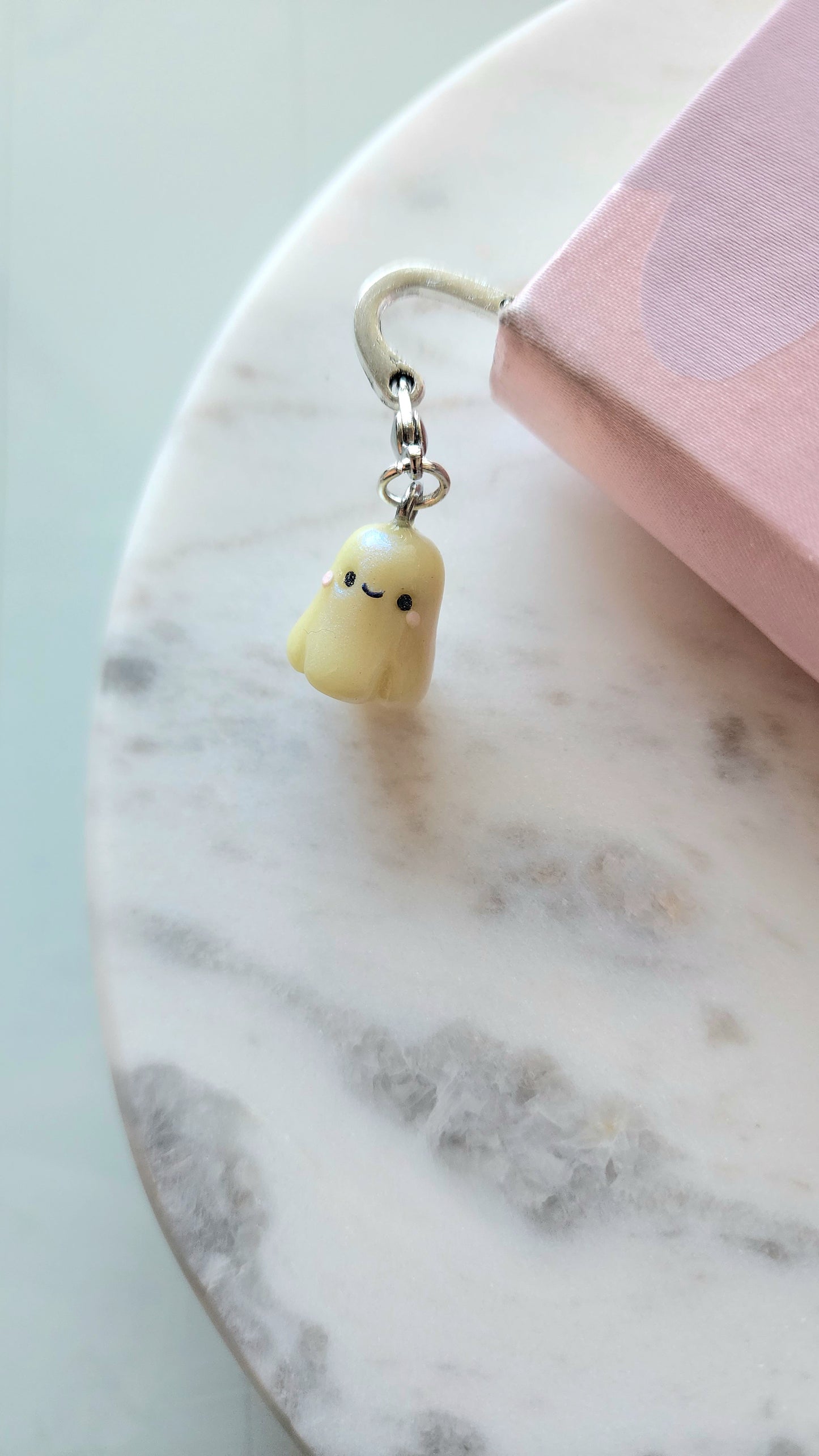 Silver Bookmark and Glow in Dark Ghost Buddy