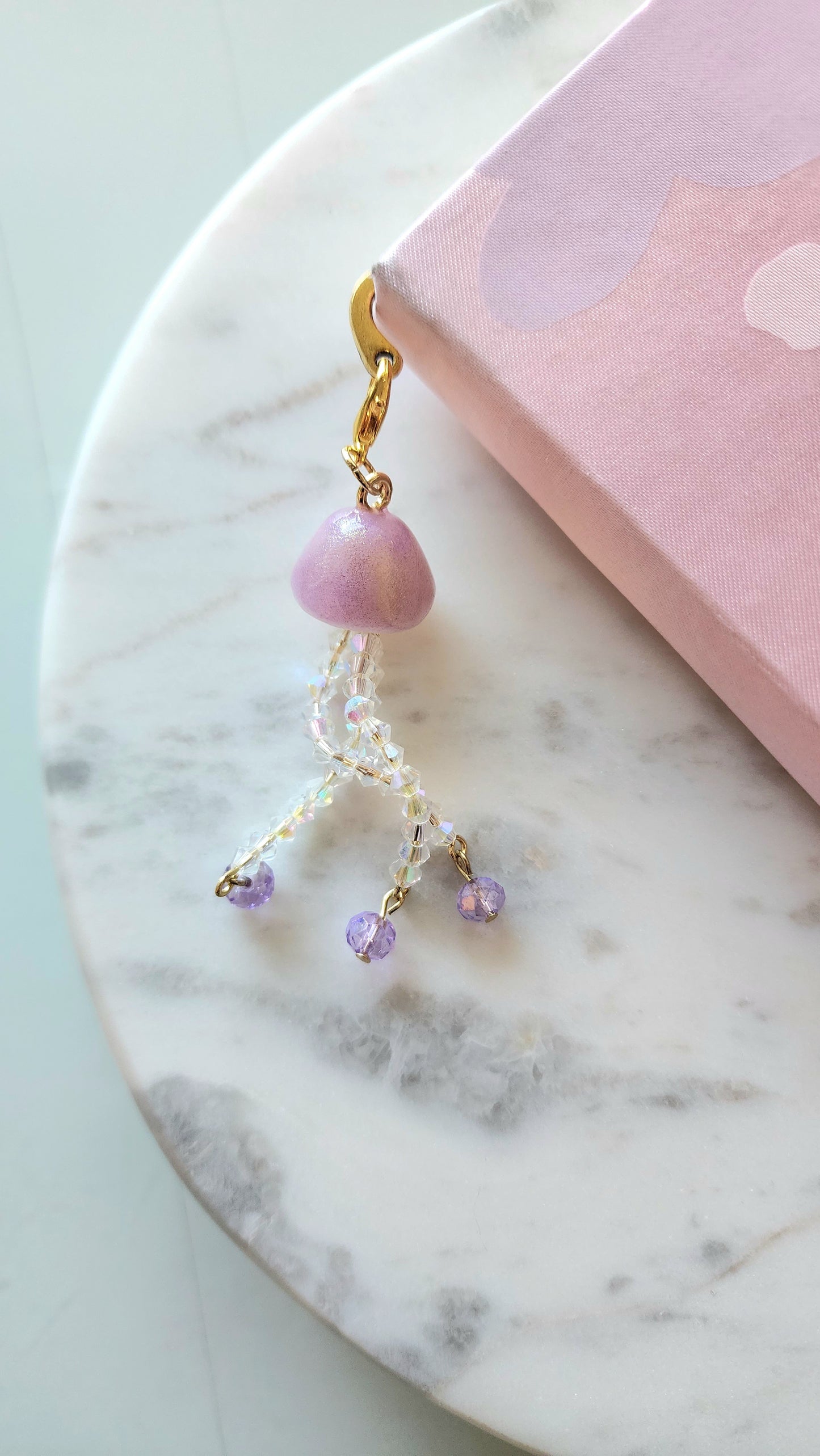 Gold Bookmark and Purple Jellyfish Buddy