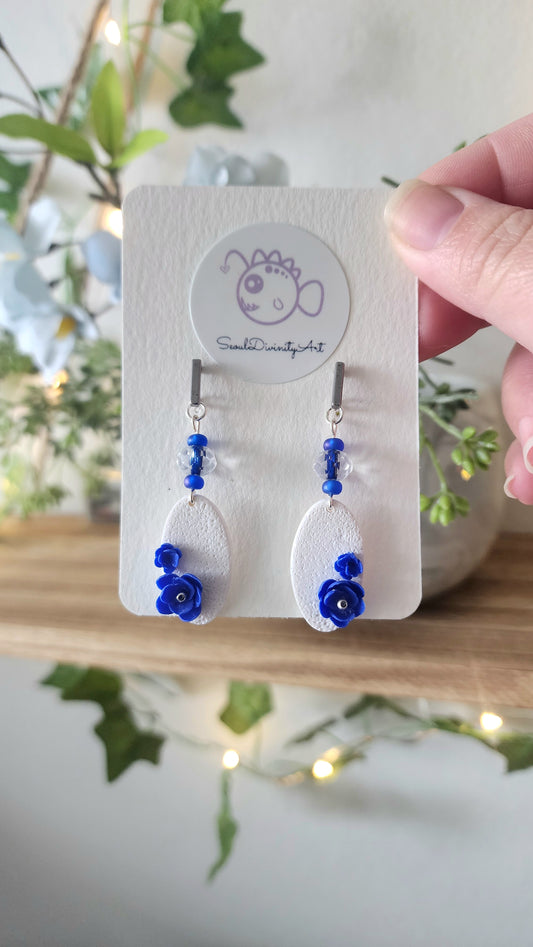 Blue Blossom Dangles