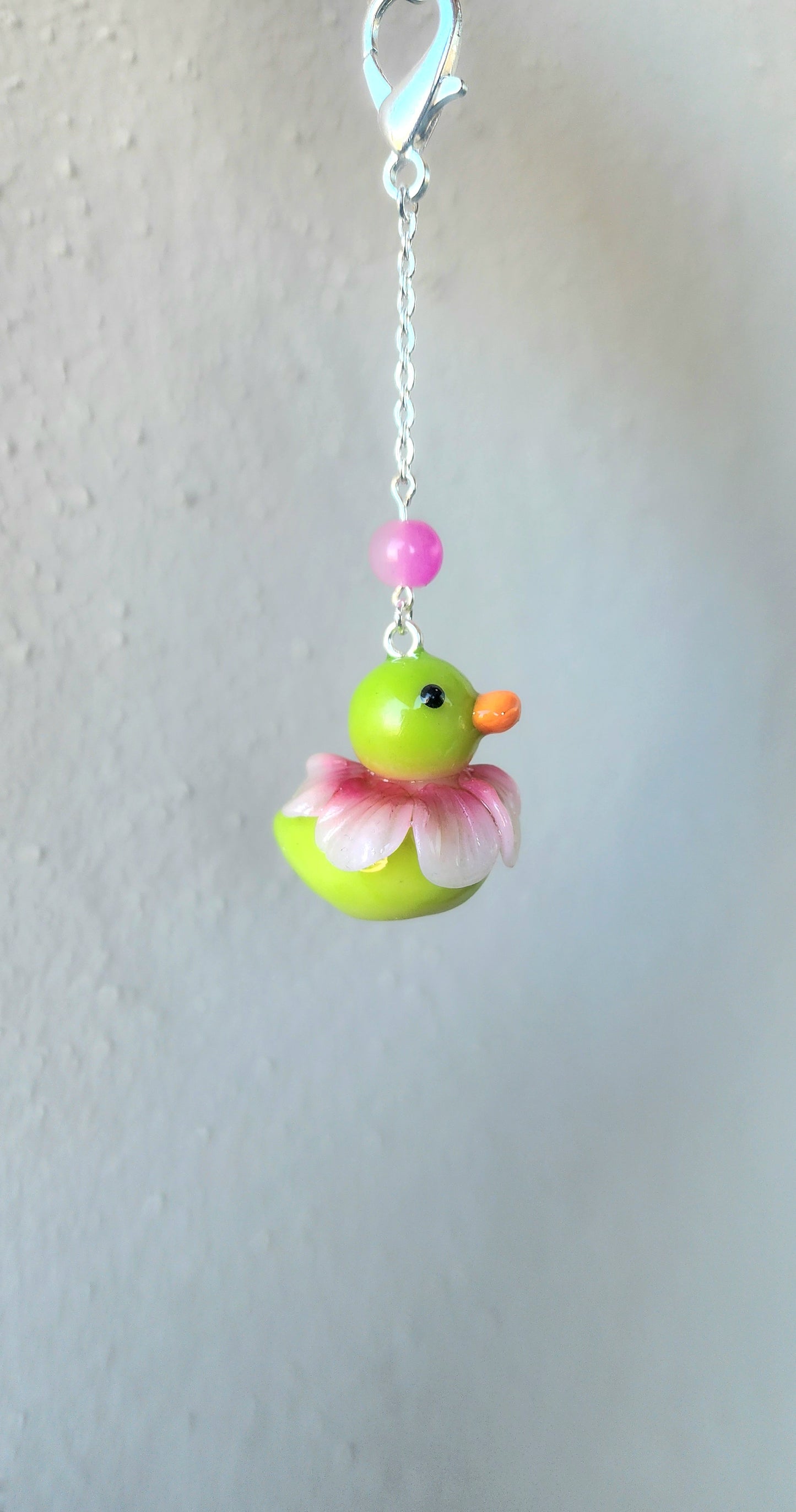 Rubber Duck Keychain Flower Edition