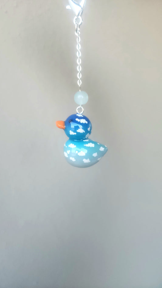 Rubber Duck Keychain Cloud Edition