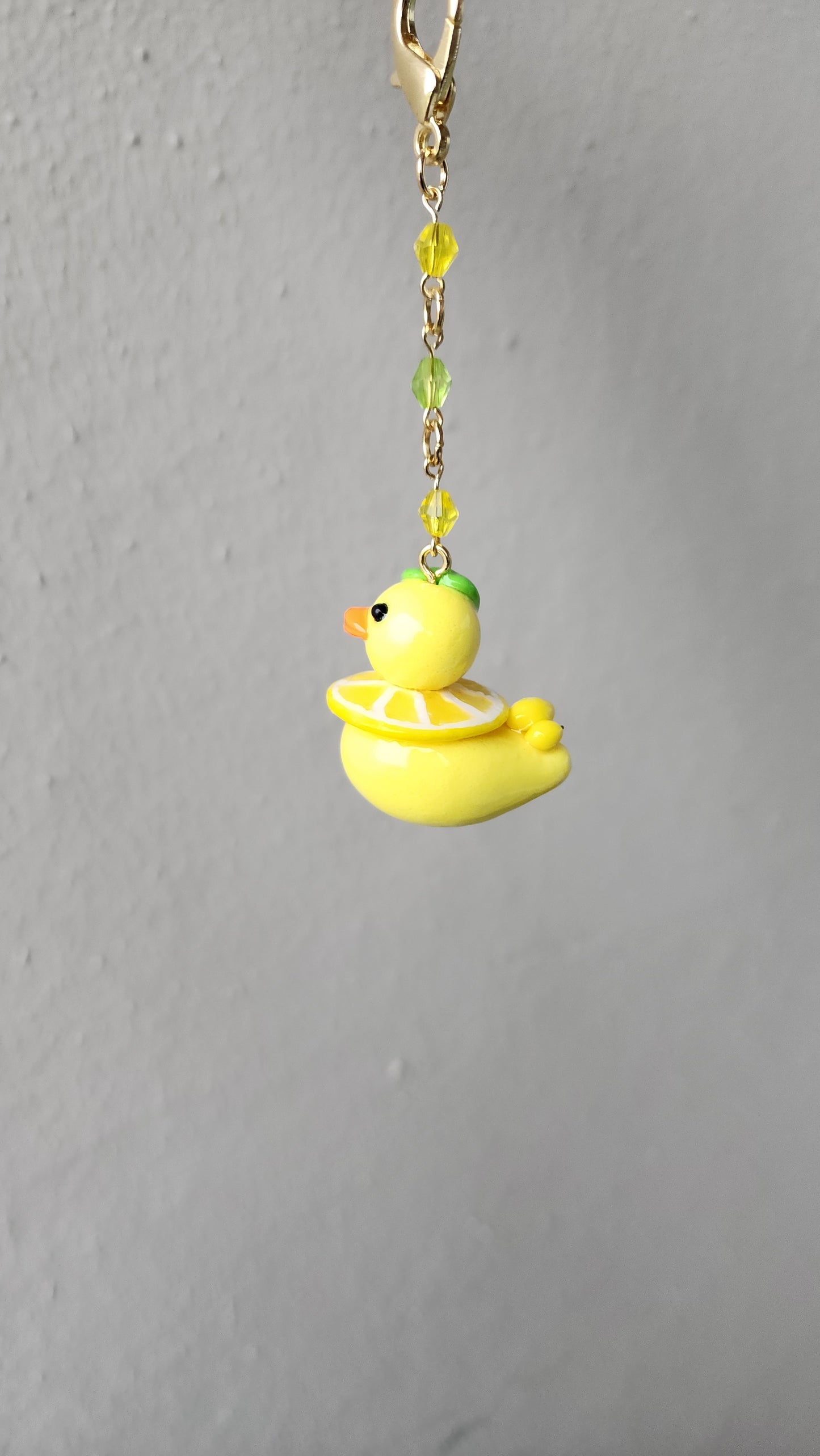 Rubber Duck Keychain Lemon Edition